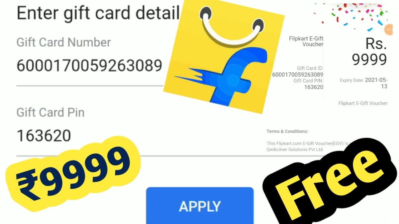 Flipkart Gift Card Code